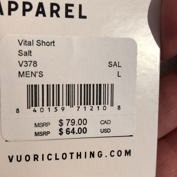 NWT ⛰ Vuori | Vital Short - Salt - Picture 11 of 12